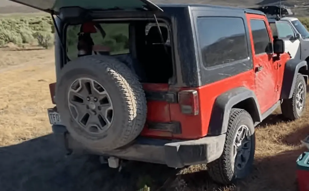 Sleeping in a 2 Door Jeep Wrangler