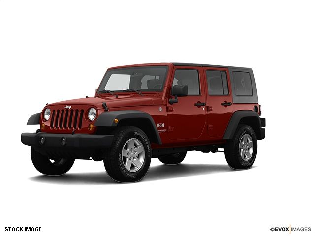 Maroon Jeep Wrangler 4 Door