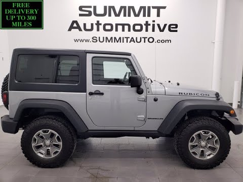 Silver Jeep Wrangler 2 Door