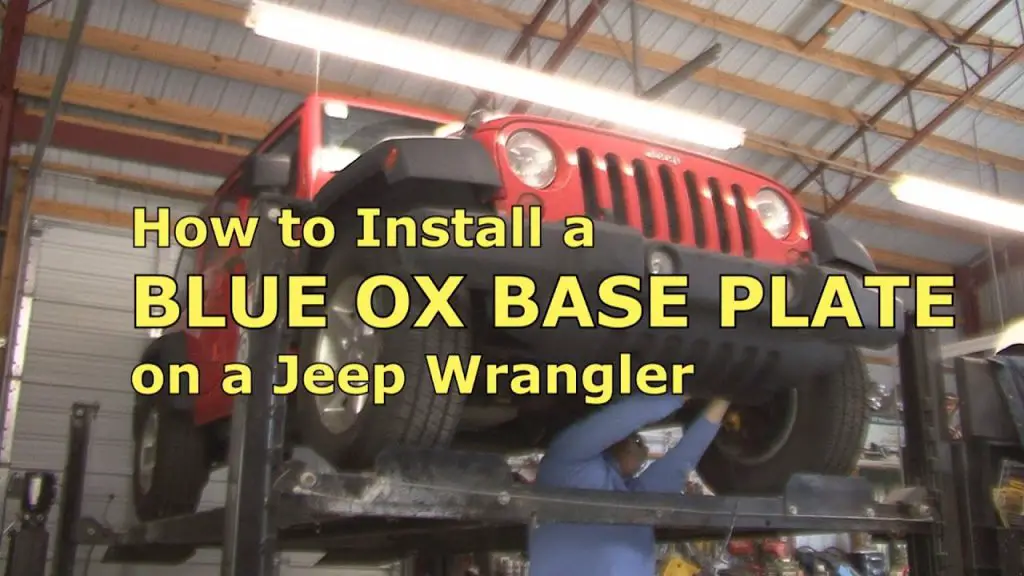 How to Install Blue Ox Base Plate on Jeep Wrangler