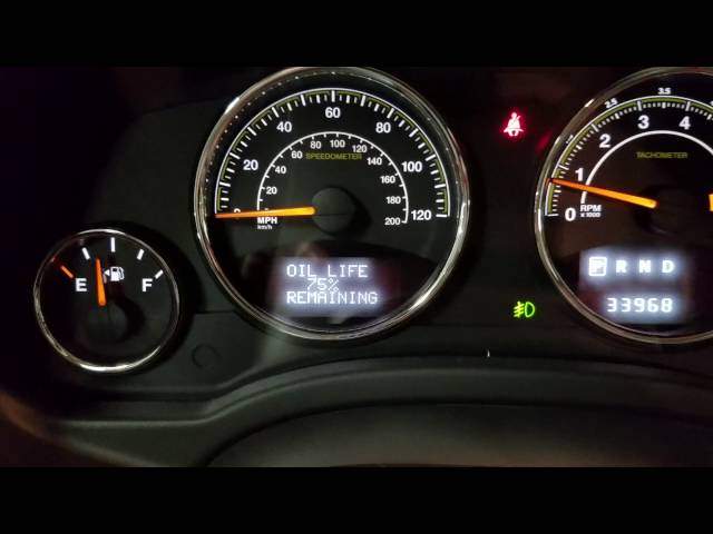 How to Reset Oil Life on 2015 Jeep Compass